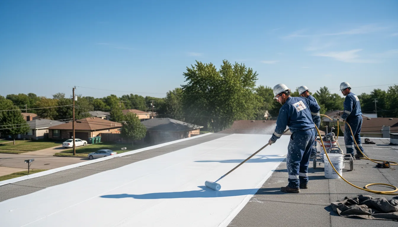 Commercial roof coating in Crawfordville, GA near me
